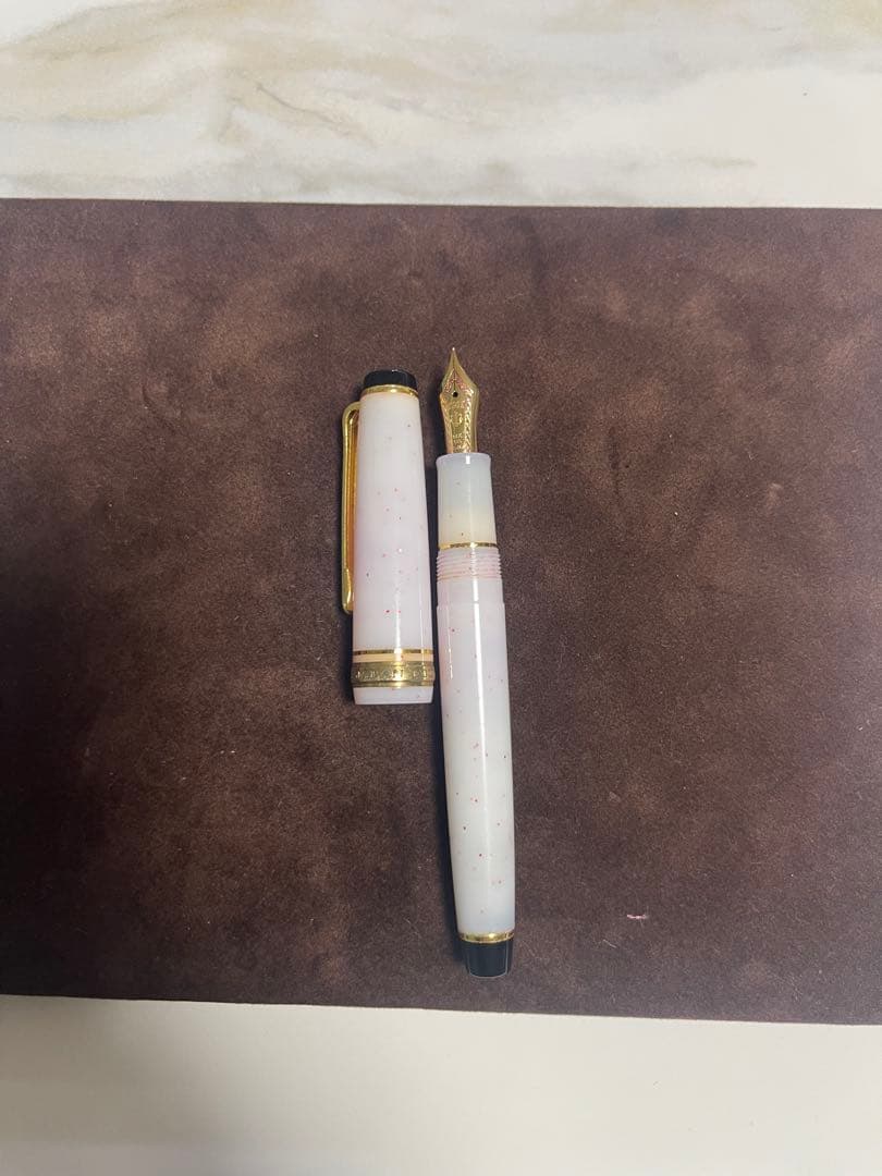 【訳あり・廃盤品】セーラー　万年筆　四季織　雪椿　MF