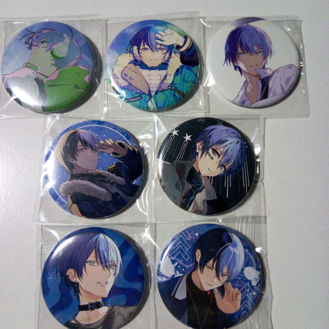 プロセカ　青柳冬弥　シングル　　　　CD特典缶バッジ　7点　ビビバス　缶バッチ