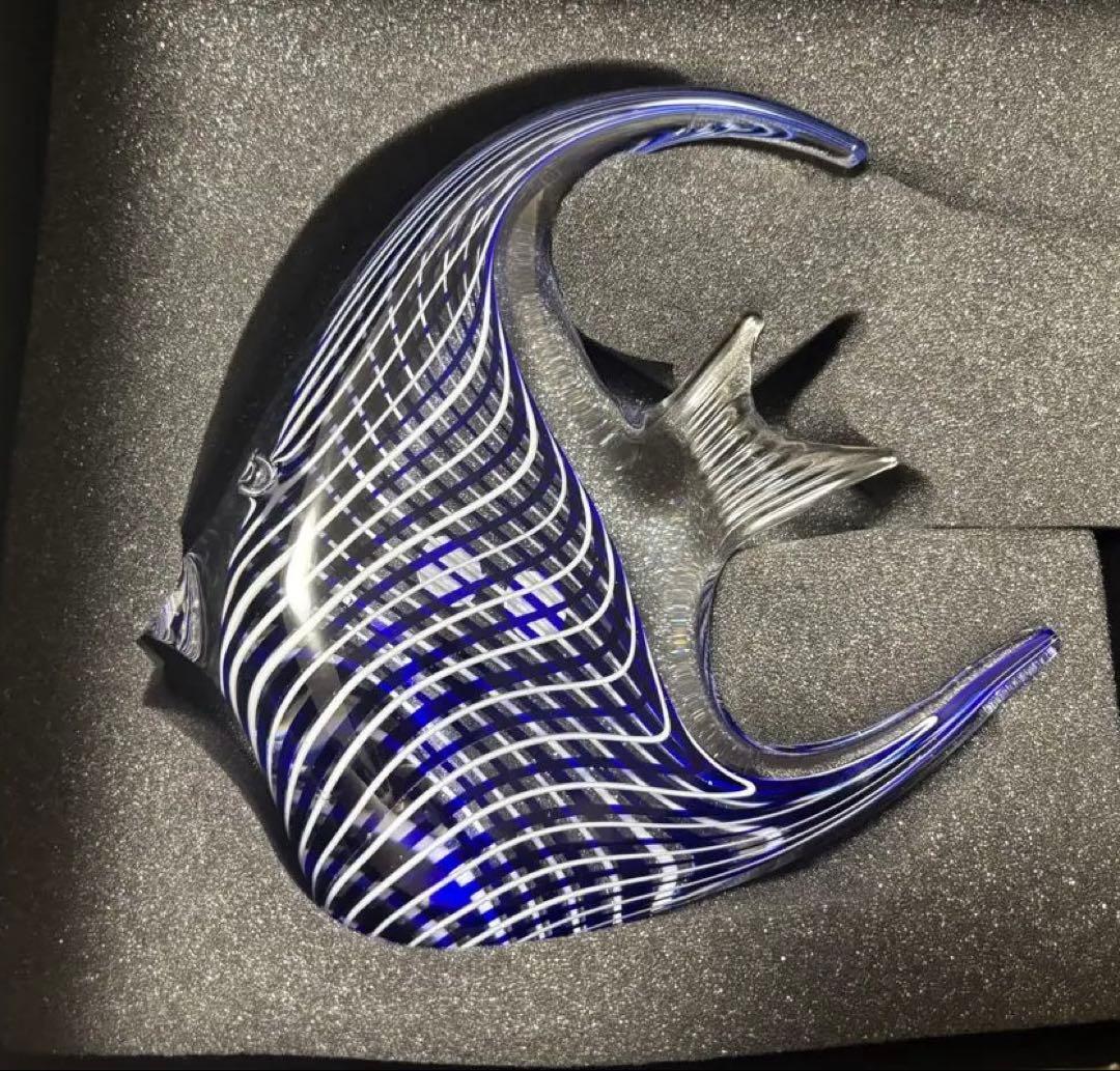 トルコ製　エンゼルフィッシュ　ガラス工芸品