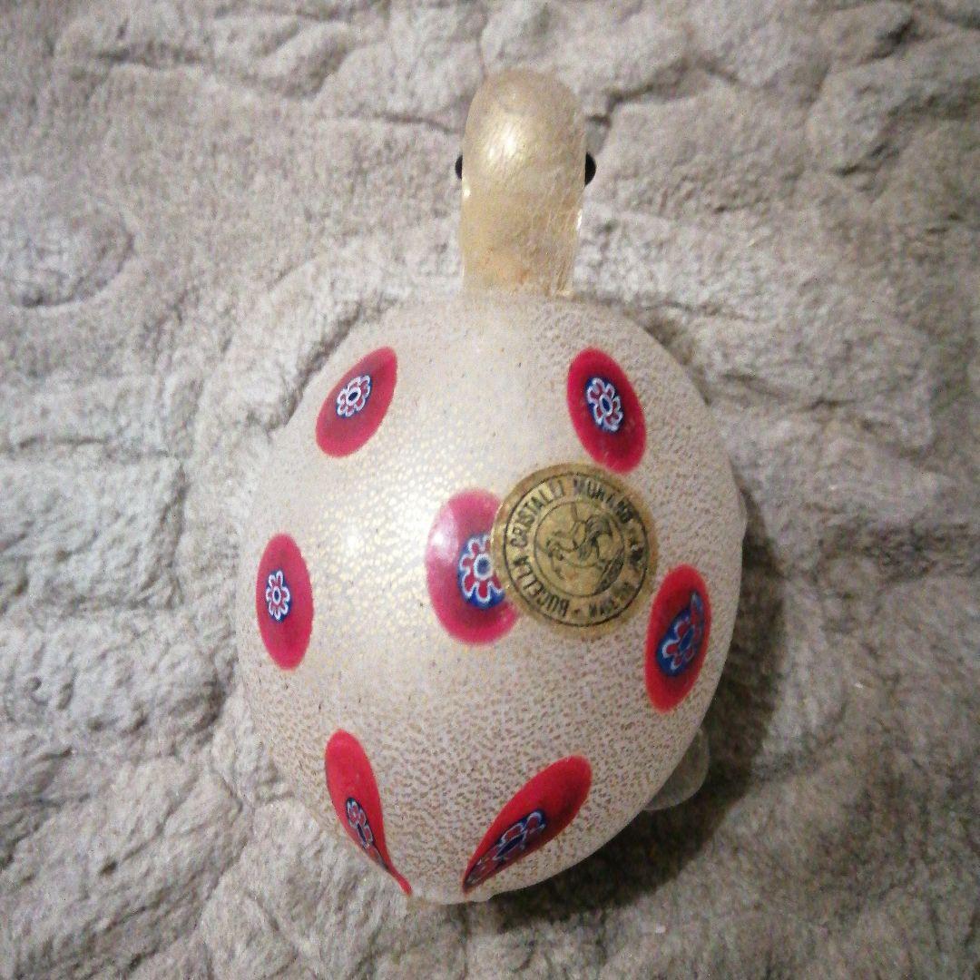 VINTAGE　MURANO ムラーノ　ガラス　置物　タートル　亀