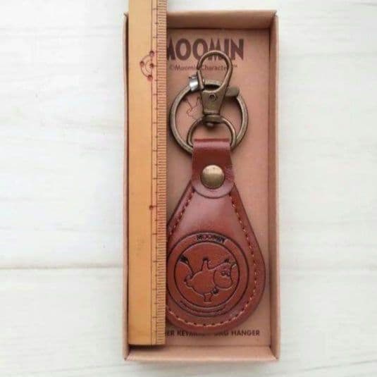 新品　ムーミン　レザー　キーリング　革　フィンランド　北欧　キーホルダー