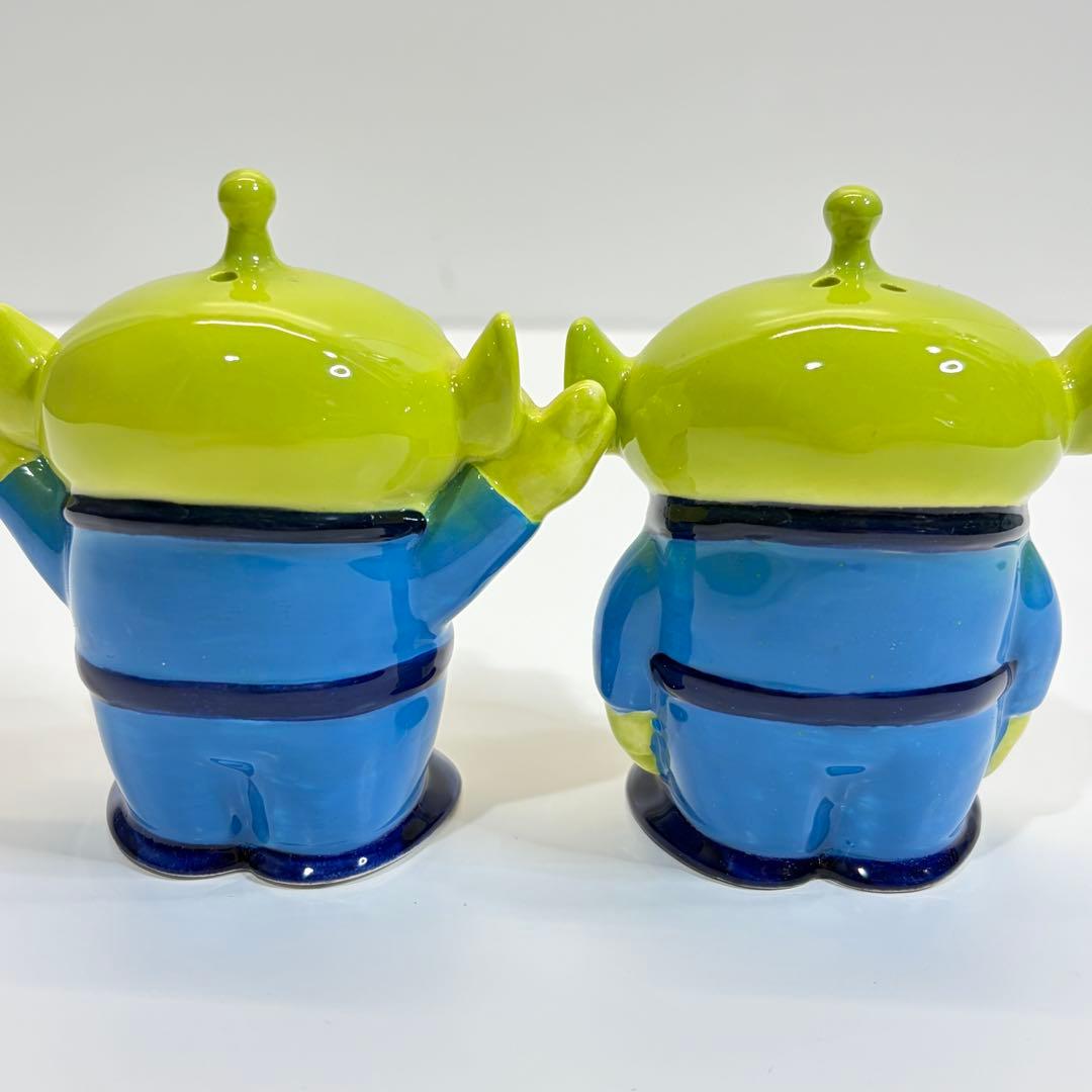 【レア】トイ・ストーリー エイリアン ソルト&ペッパー入れ☆飾りにも最適　陶器製