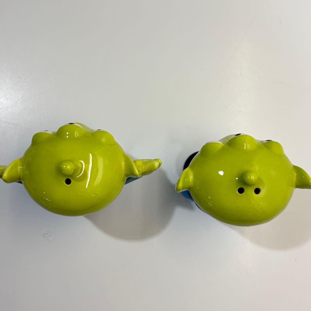 【レア】トイ・ストーリー エイリアン ソルト&ペッパー入れ☆飾りにも最適　陶器製