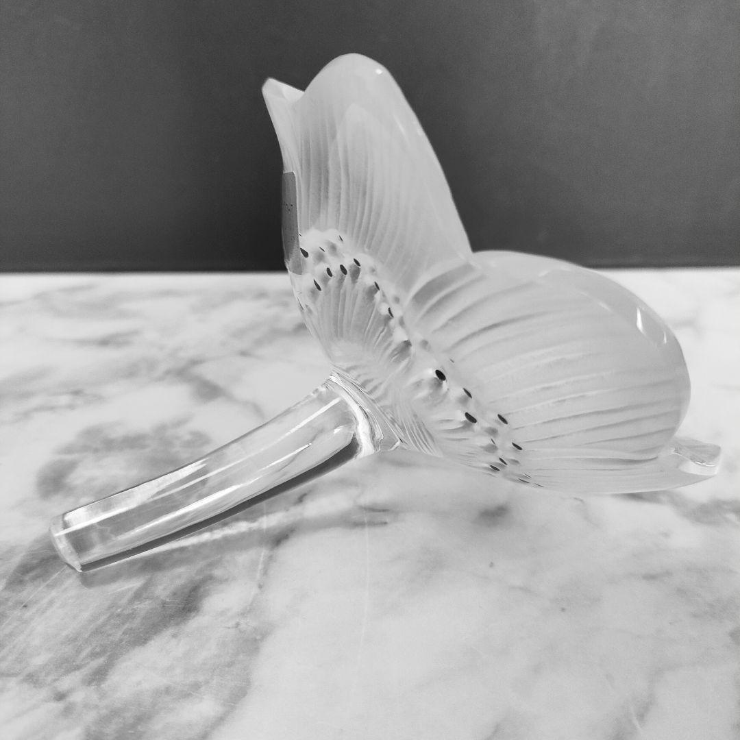 美品◆Lalique ルネ ラリック アネモネ 文鎮 置物 ペーパーウェイト