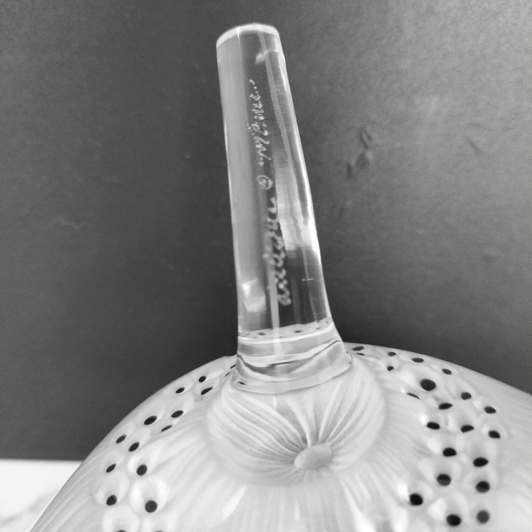 美品◆Lalique ルネ ラリック アネモネ 文鎮 置物 ペーパーウェイト