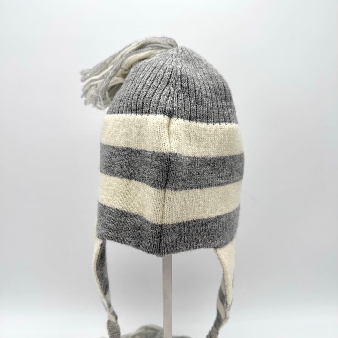 極美品 ヴィヴィアンウエストウッド ストライプ ニット帽 耳あて付き 正規品
