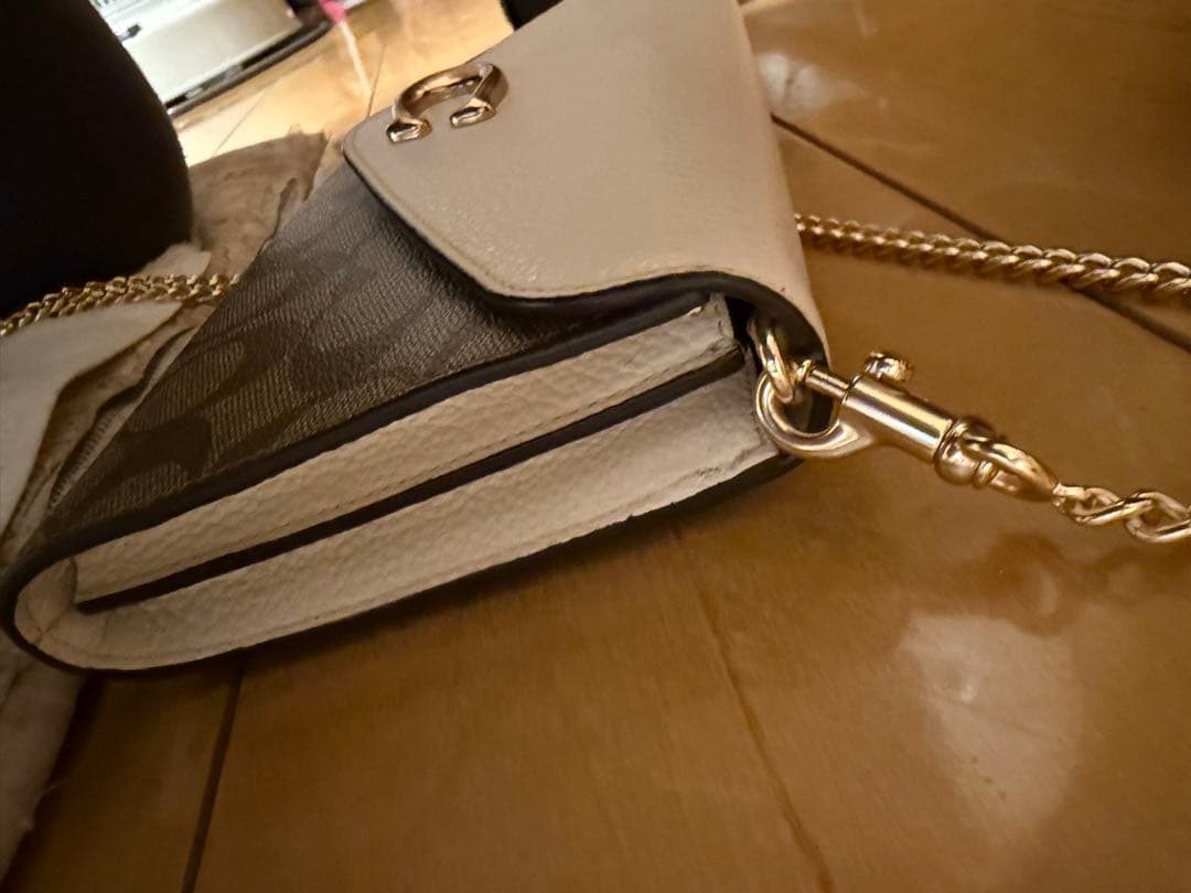 Coach ショルダーバッグ ブラウン/ホワイト