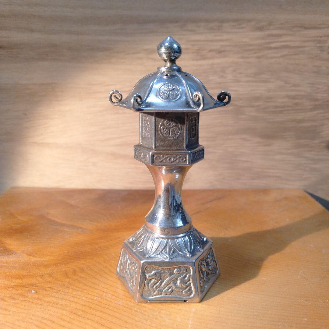 里帰り品　銀器置物　調味料入れ　　2個セット