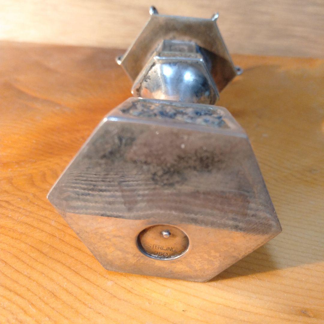 里帰り品　銀器置物　調味料入れ　　2個セット