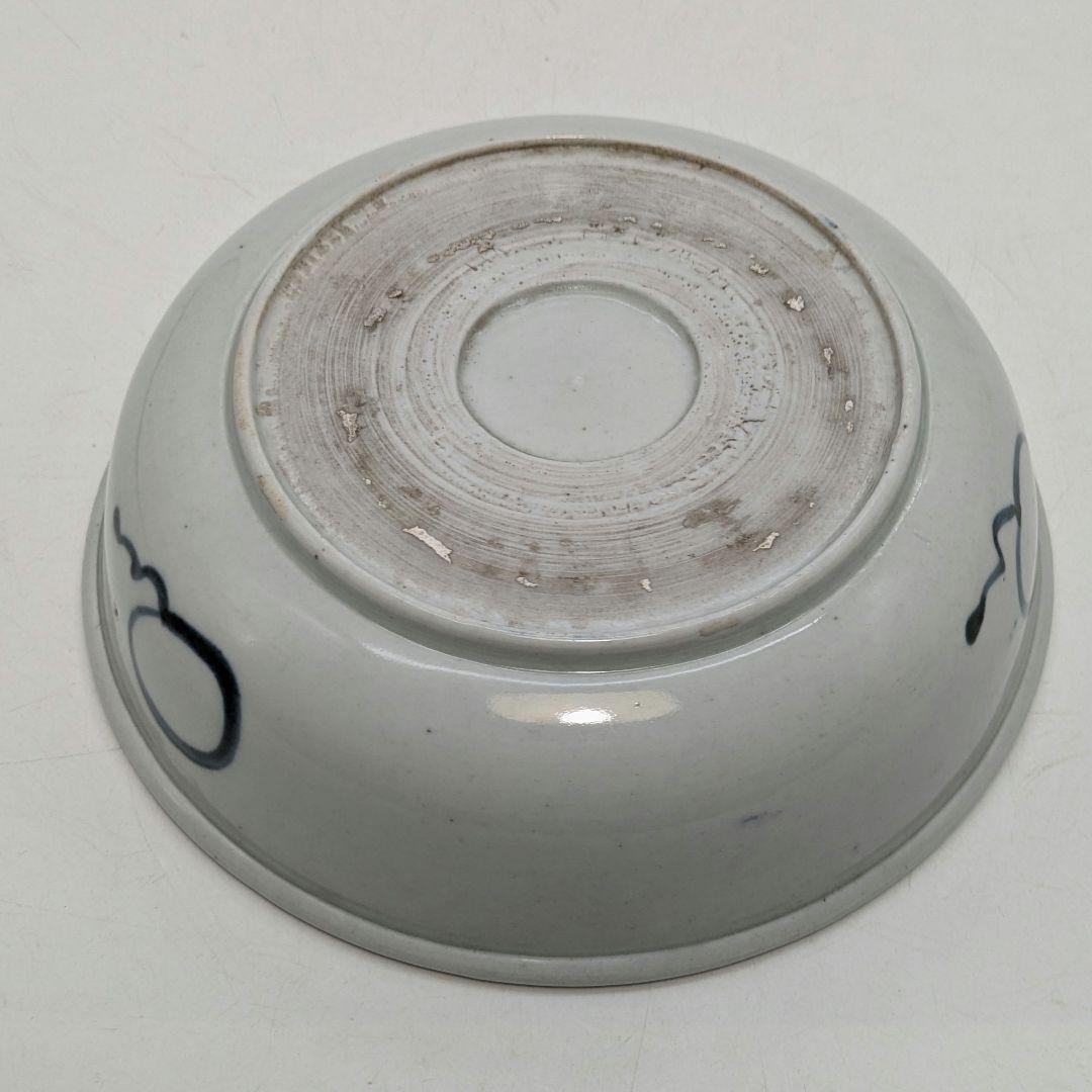 江戸末期 古伊万里 くらわんか皿 染付山水図 食器 有田焼 伊万里焼 中鉢 小鉢