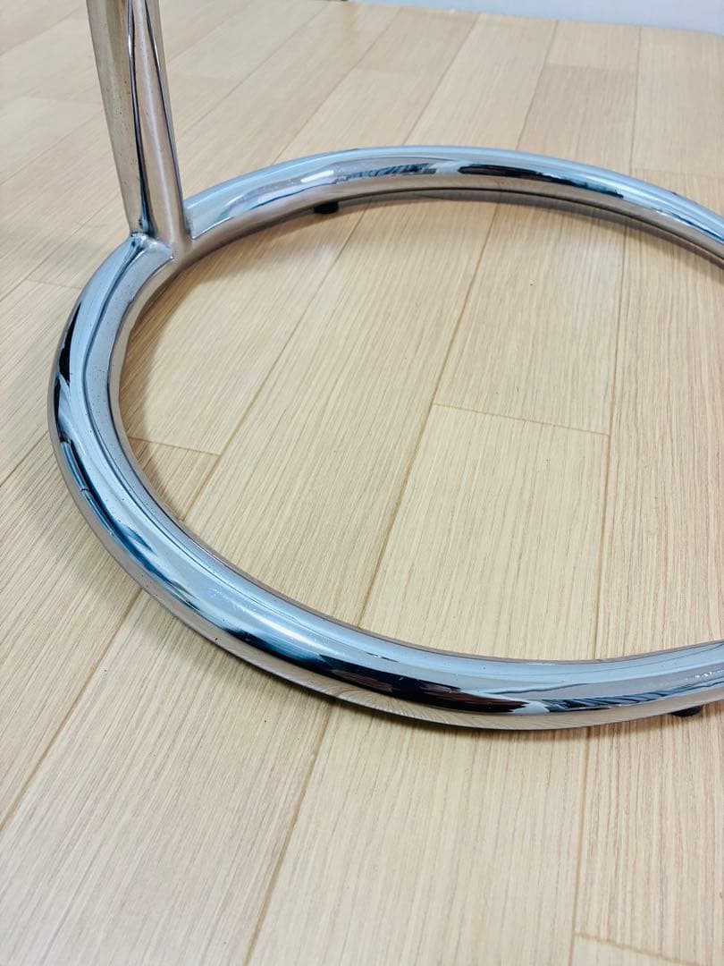 IDC大塚 ガラスラウンドサイドテーブル