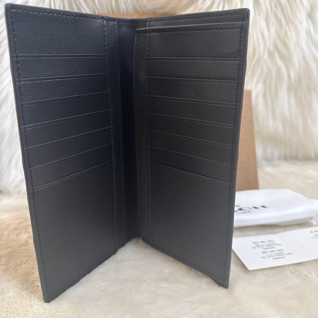 COACH ブラックレザー メンズ財布アウトレット