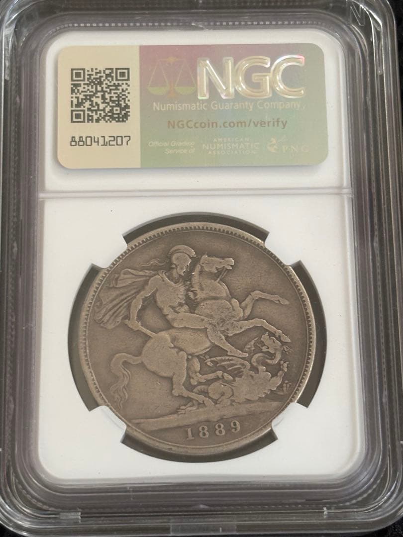 1889年 グレートブリテン クラウン銀貨