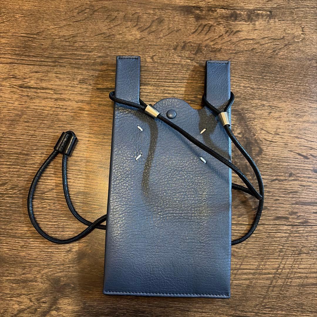 メゾンマルジェラ maison margiela ホルダー ネックポーチ 紺