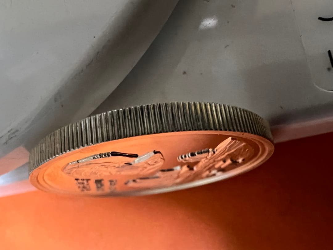 中国銀幣　1983年　馬可 波羅 5元 5角 嘉峪關 2枚セット　本物