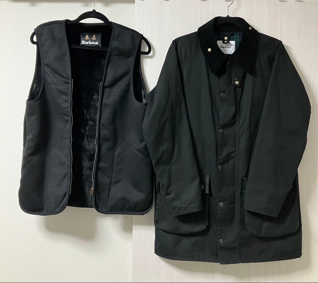 アニ別注Barbour ゲームフェア　ブラック　36 ライナー付き