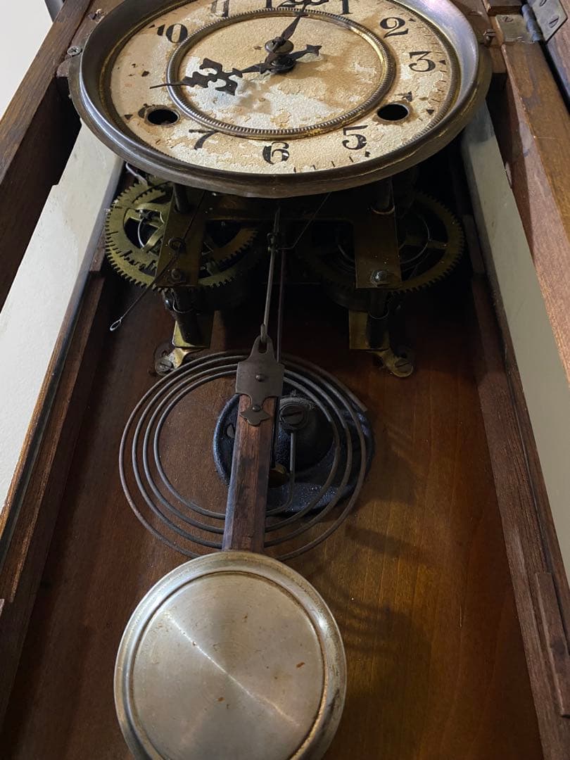 アンティーク　振り子時計　柱時計　ジャンク品