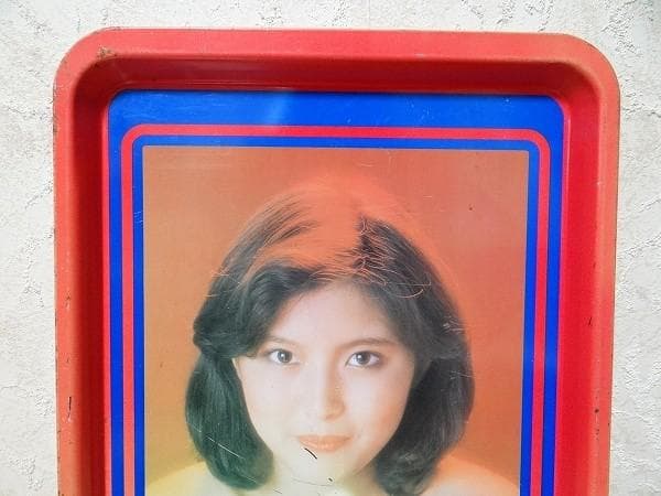 80年代 ビンテージ ゼネラル石油 ガソリンスタンド 美女 おぼん トレー 旧車