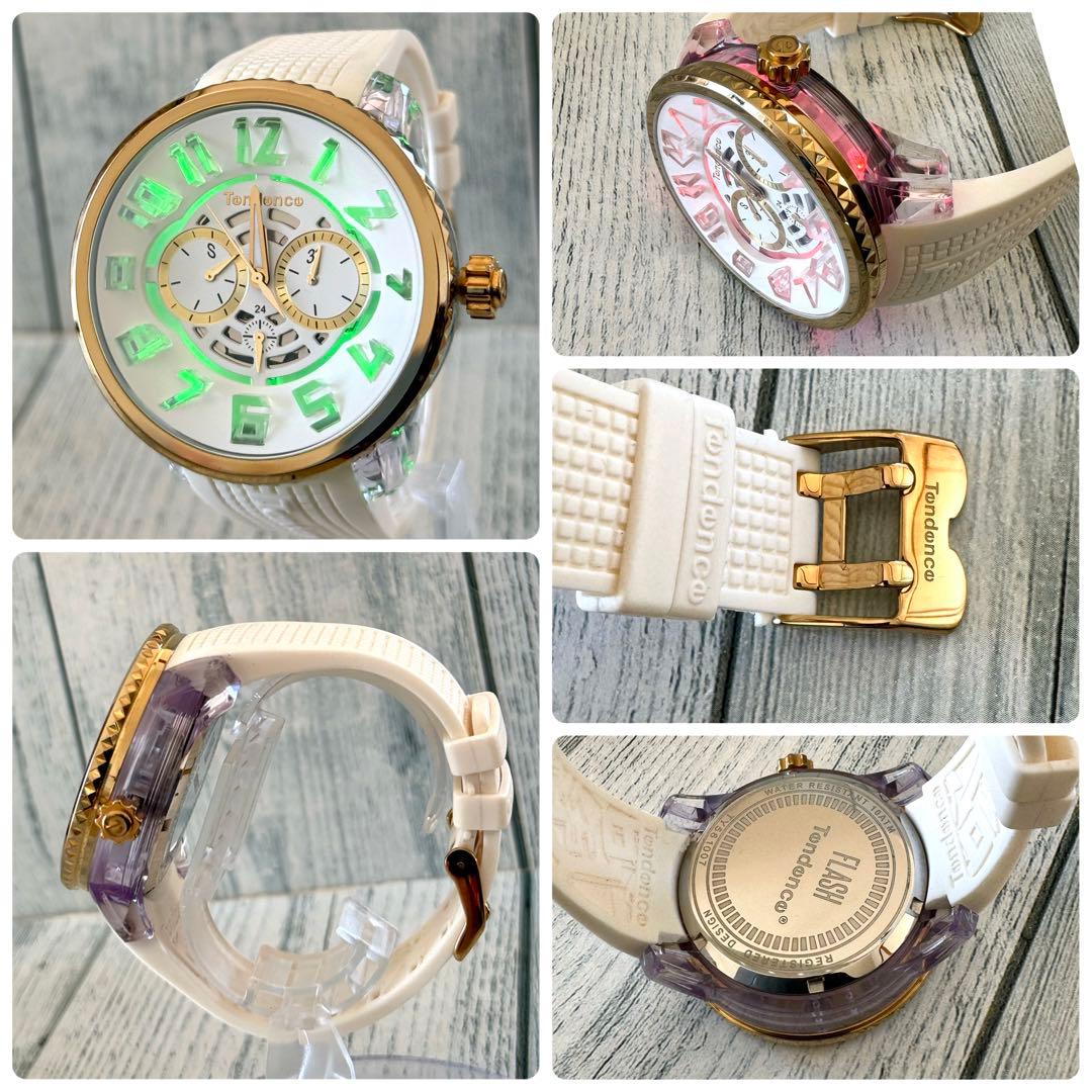 【.希少】Tendence テンデンス 腕時計 FLASH フラッシュ ゴールド