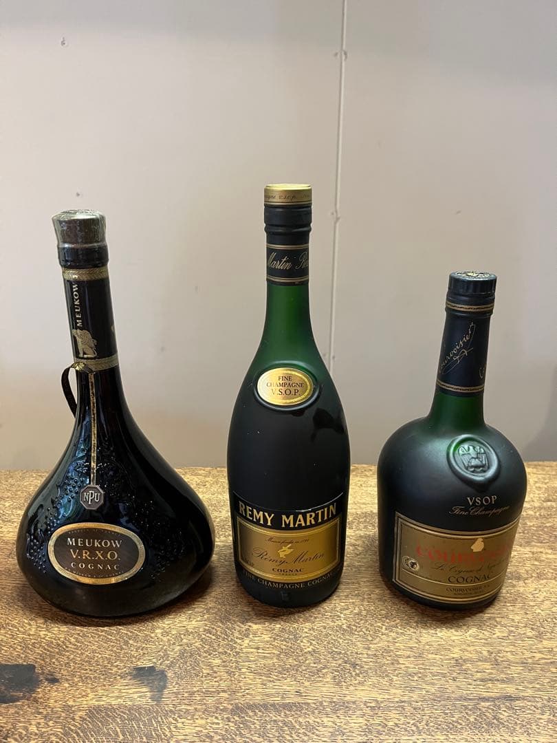 『古酒』Remymartin 、Courvoisier 、Meukow 3点