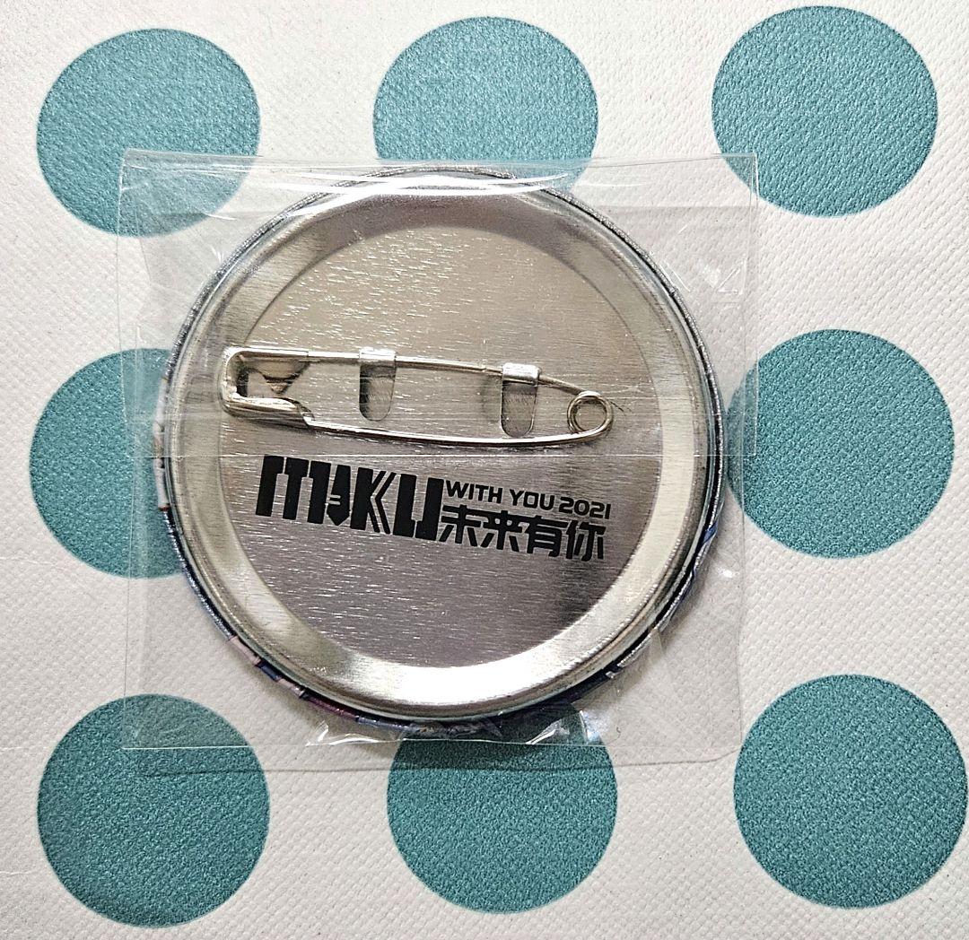 希少！ miku with you 2021　初音ミク　缶バッジ　海外限定