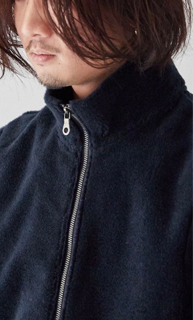 confect ウールコットン フリースジップベストジャケット