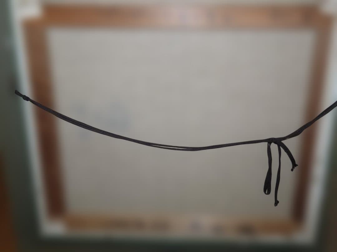 真作 熊谷榧 「パーパルの木の下で」 肉筆油彩　F8号 1987年制作