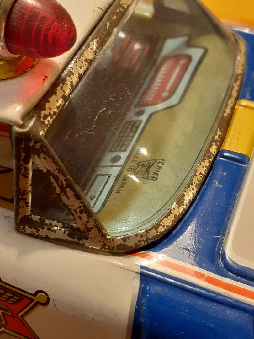 イチコー『FORD パトカー』ブリキのおもちゃ　箱付き　日本製 !!