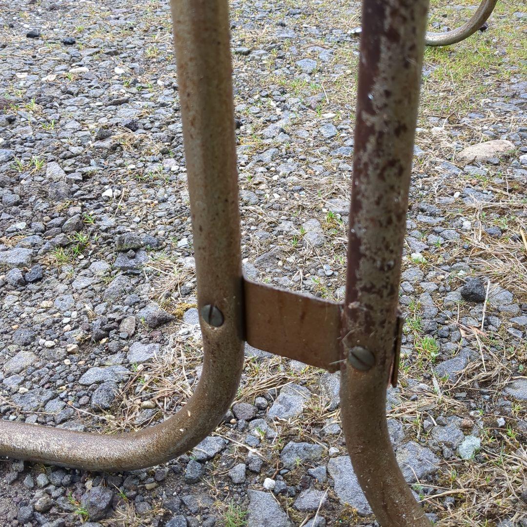 昭和レトロ　テーブル脚　アイアンレッグ　机　デスク　ポップ　アンティーク　家具