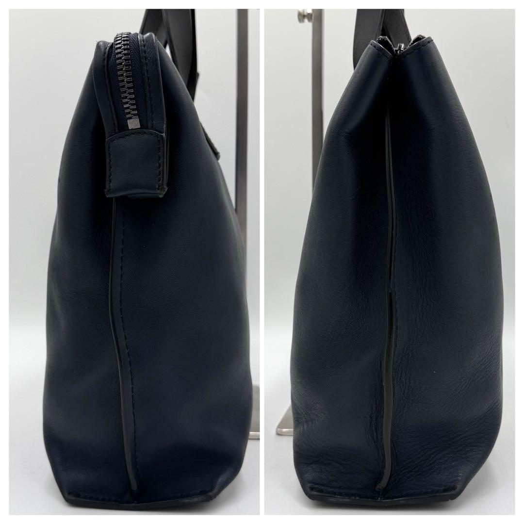 【美品】バリー ビジネスバッグ BIVIOS トレスポ レザー ネイビー 現行
