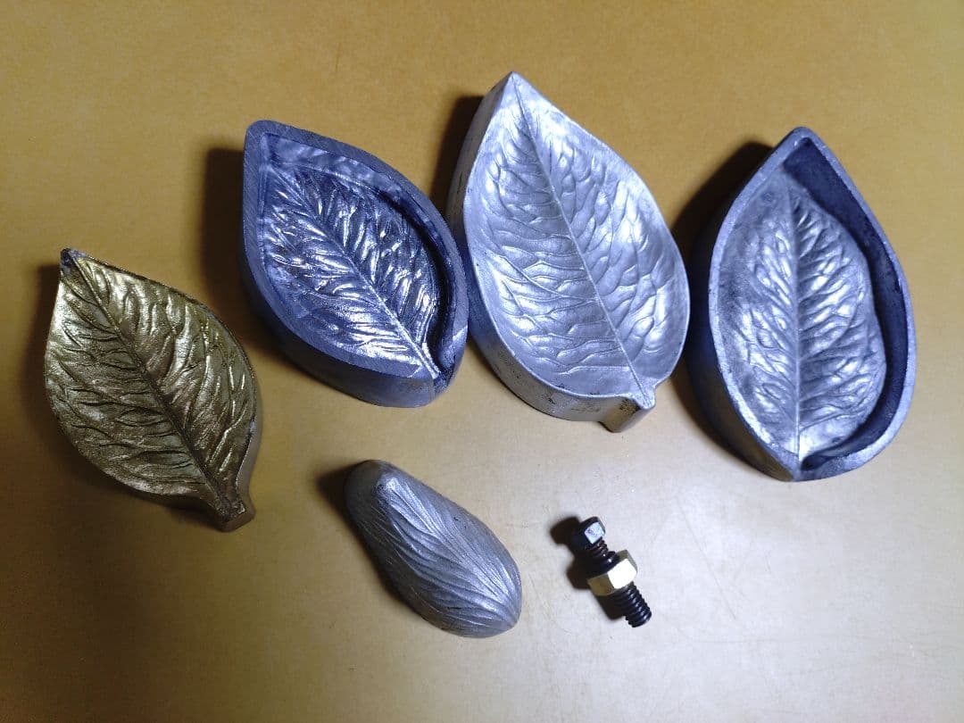 金属製葉っぱ・花型セット