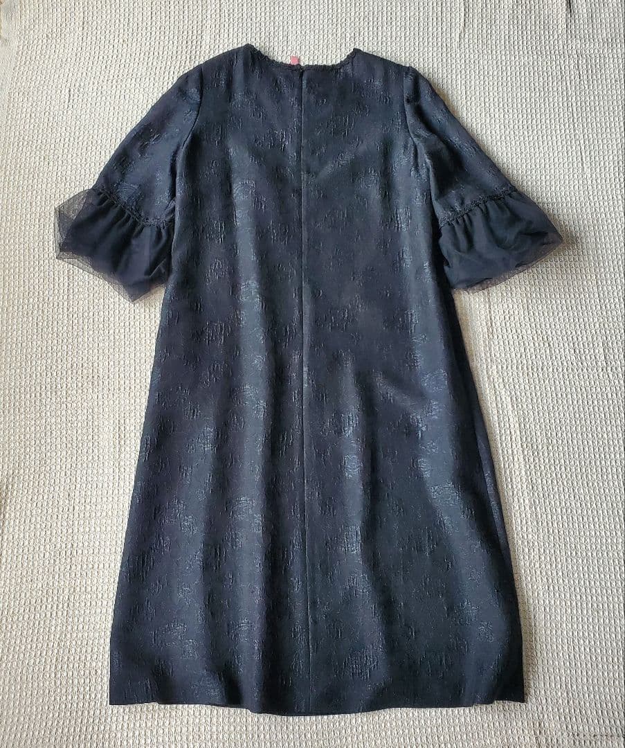 SOIR DOLCE フォーマル ドレスワンピース チュール 花柄 ブラック