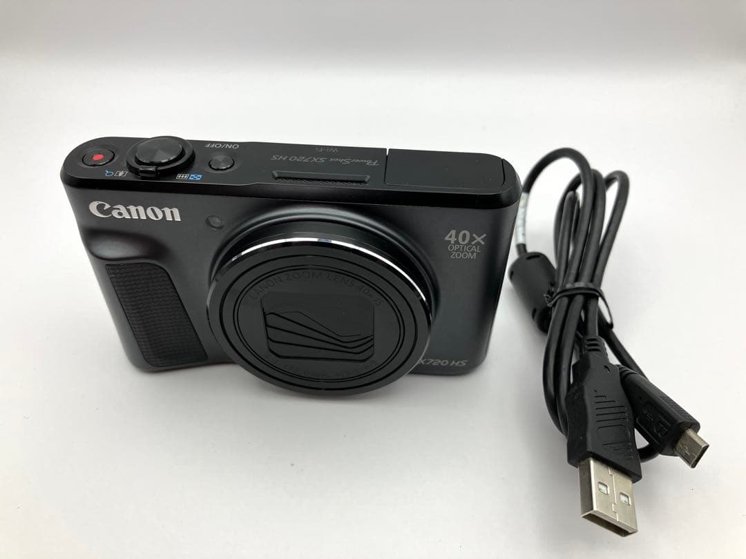 【美品】Canon PowerShot SX720 HS ブラック　デジカメ
