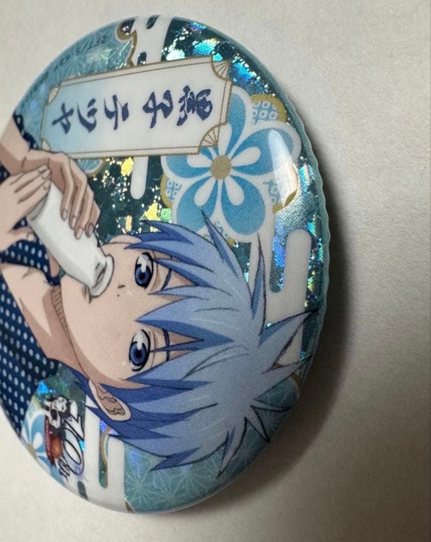 黒子のバスケ 10周年 黒子テツヤ　ホログラム スペシャルくじ　缶バッジ