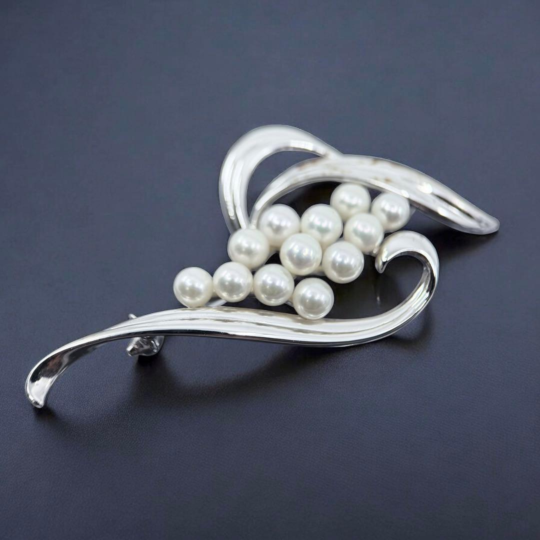 【未使用保管品】ミキモト　アコヤ　パール　本真珠　ブローチ　コサージュ