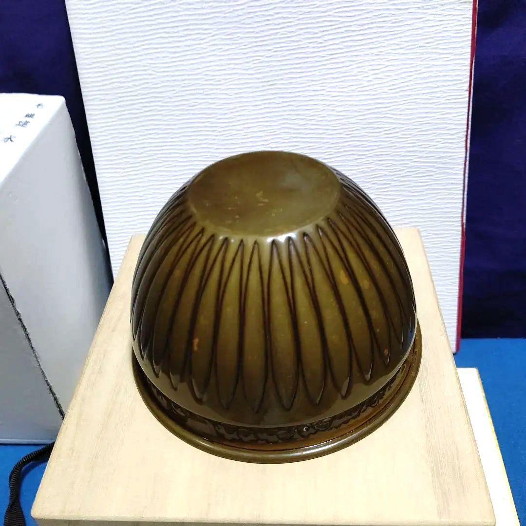 モウル菊割り建水、金谷宗林作、うち2番