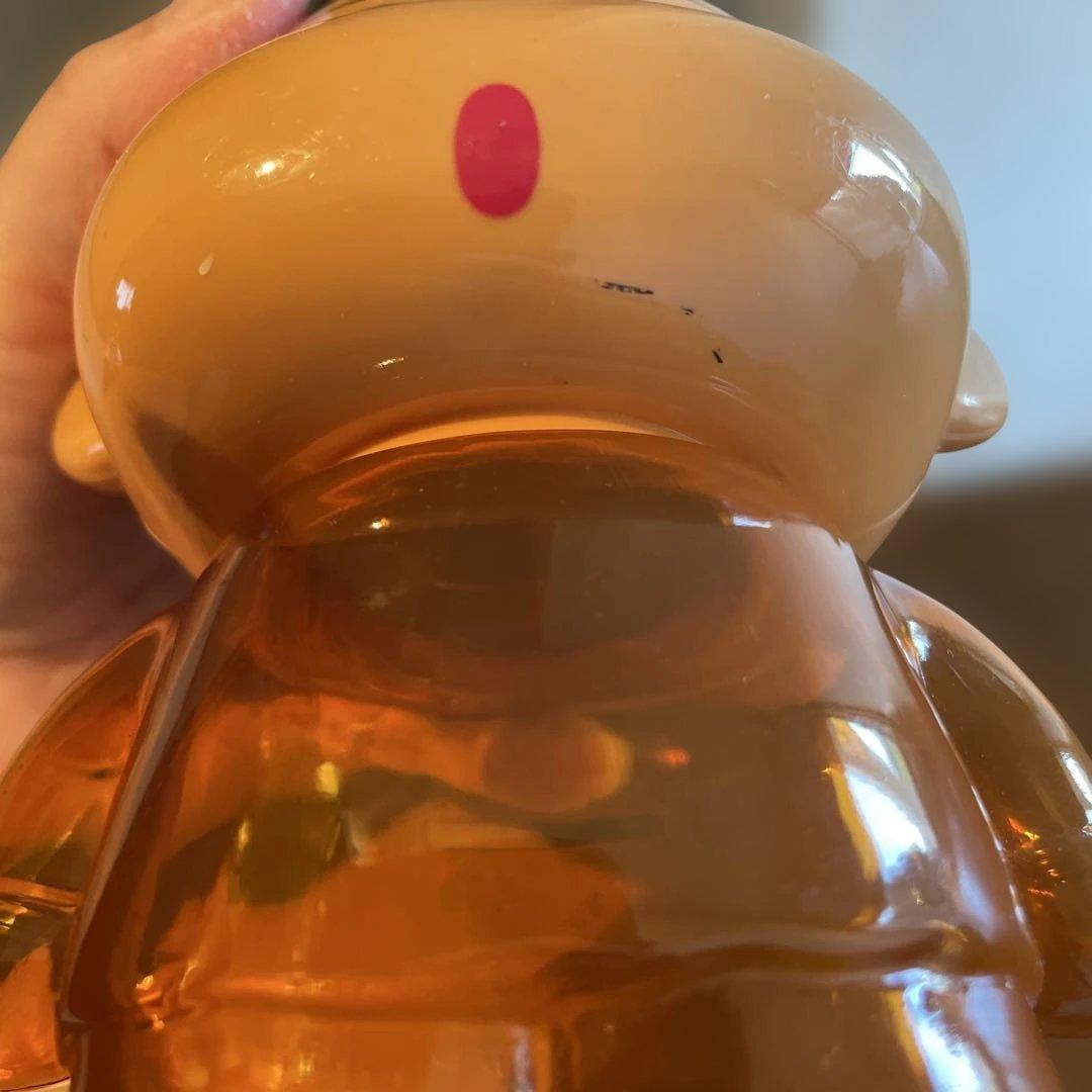 希少　クレヨンしんちゃん　貯金箱　オレンジ