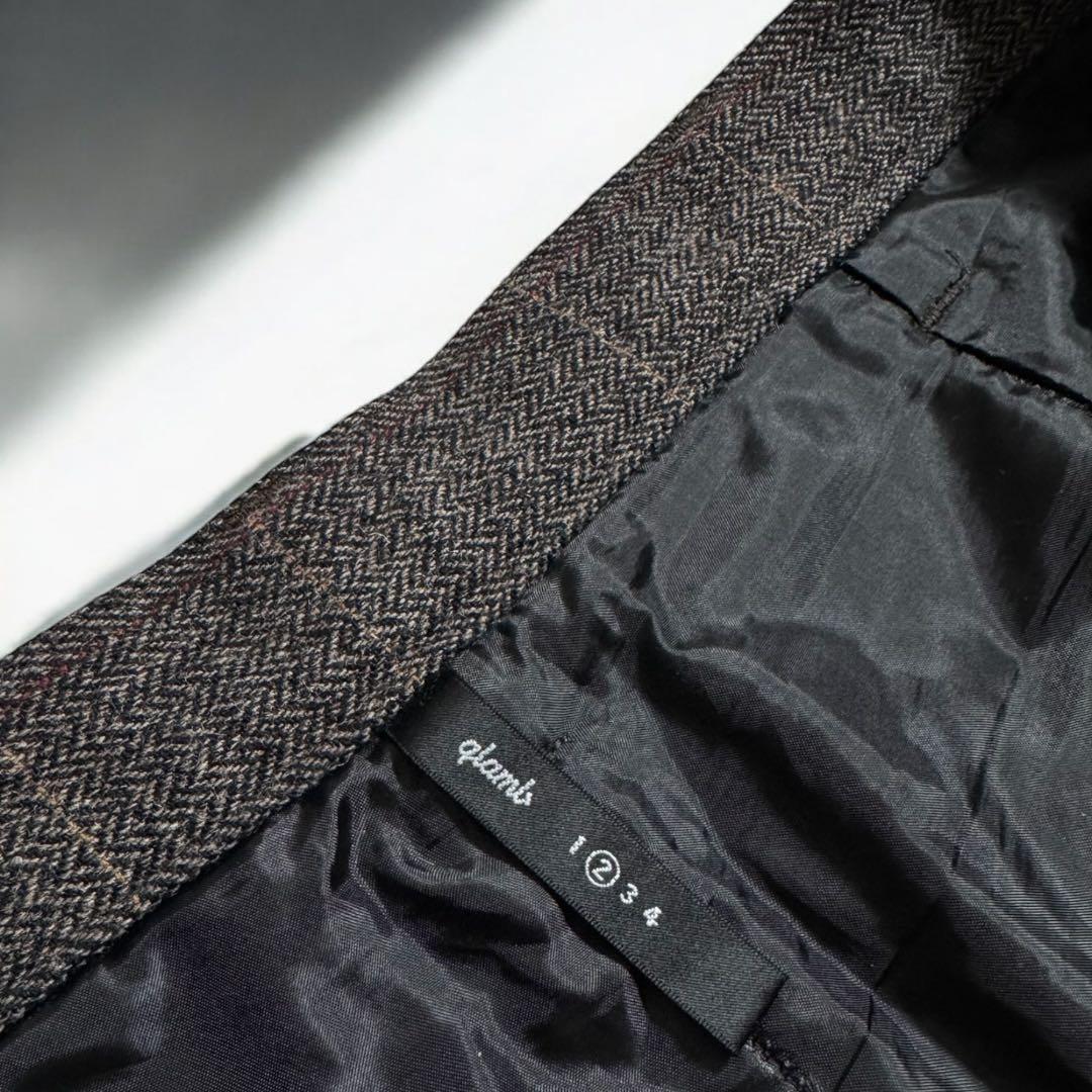 glamb グラム アップランドチェックスラックス 裾リブ 2