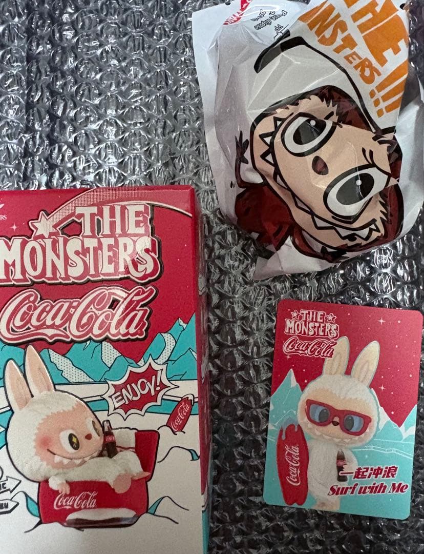 シークレット入り‼️フィギュア4点セット、コカ・コーラ ラブブ　フィギュア