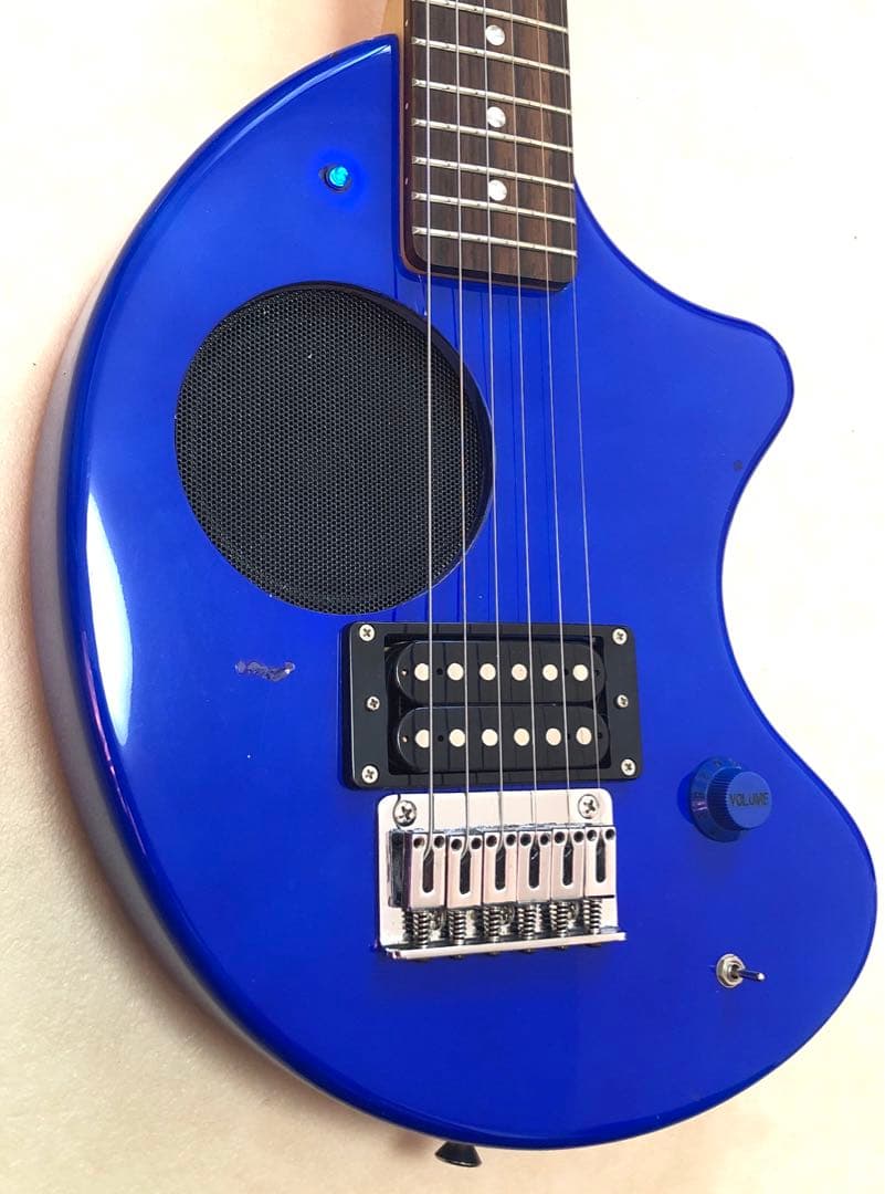 【美品】ZO-3 ブルー アンプ内蔵ミニギター ヘッドフォン端子付 ぞうさん