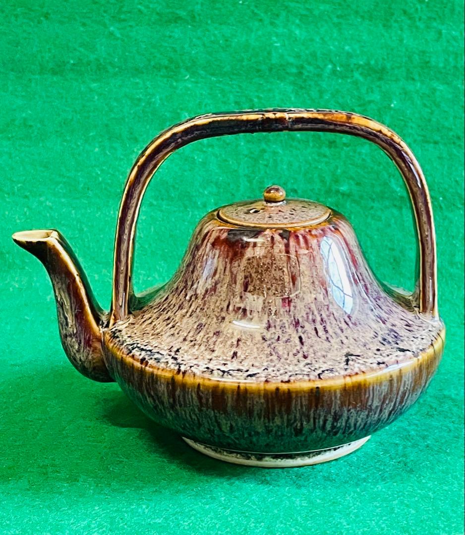 アンティーク赤海鼠釉酒器　屠蘇器