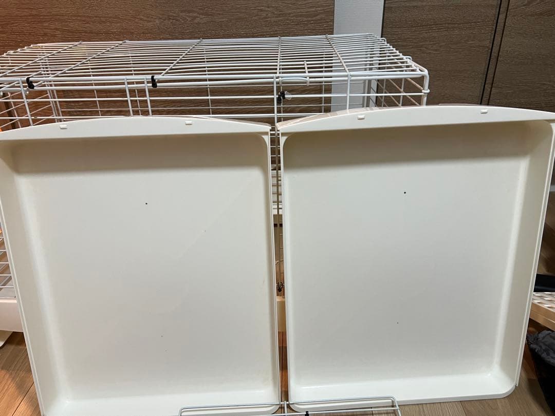 Sanko ケージ ホワイト キャスター付 サンコー イージーホーム エボ80