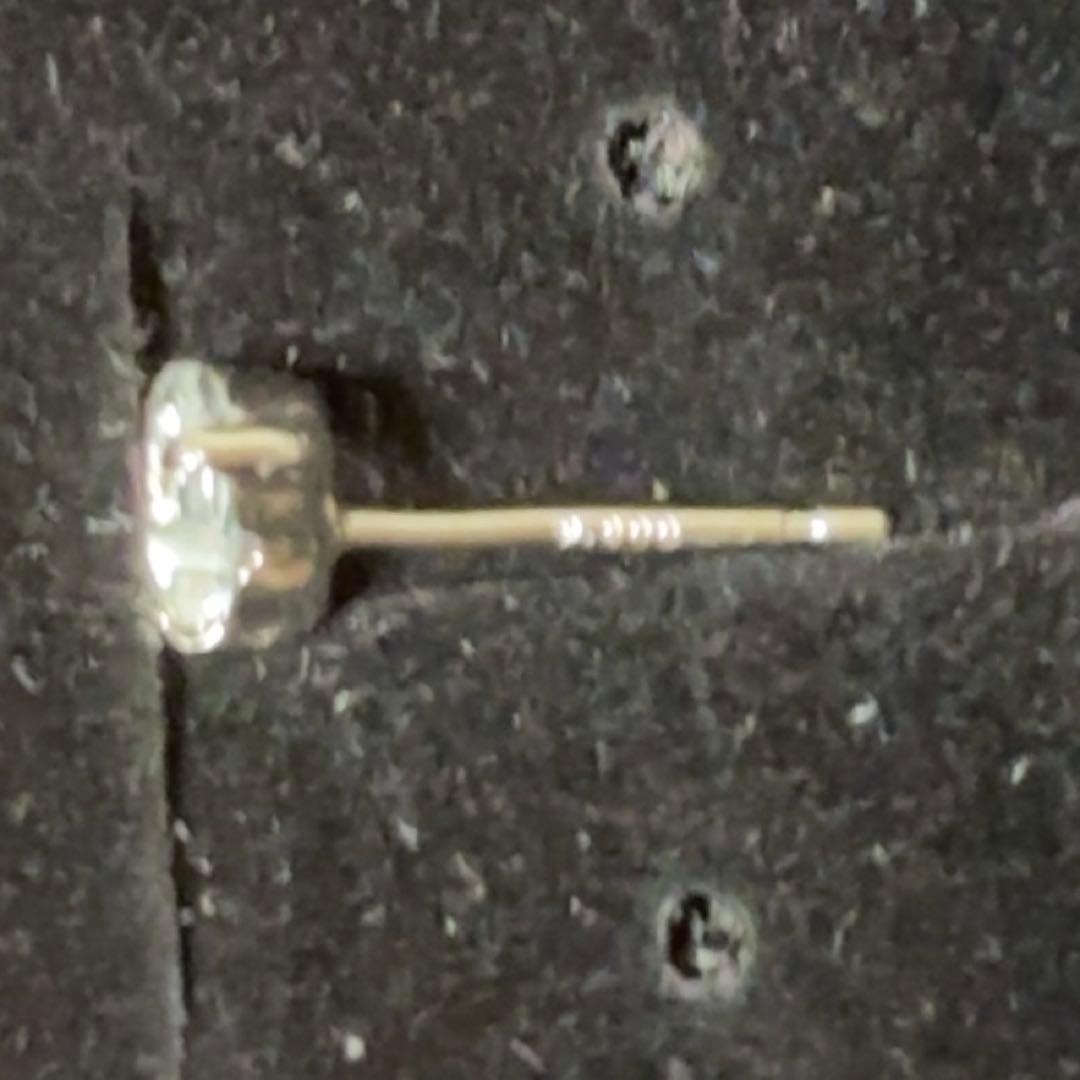 ❤️キラキラアクアマリン❤️新品未使用　ハート　一粒ピアス　pt900 0.7ct