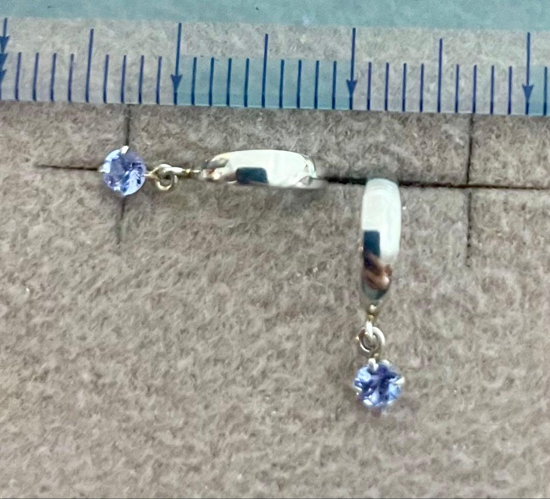 pt900 タンザナイト ピアス プラチナ