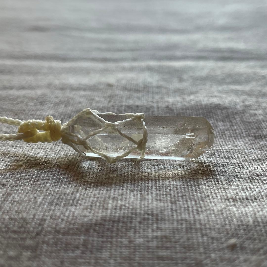 ヒマラヤ水晶 ＊ マクラメネックレス ペンダント