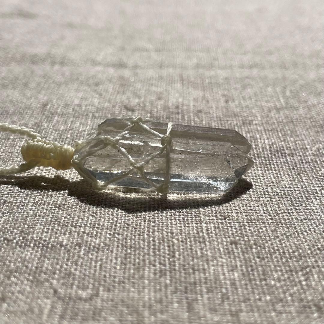 ヒマラヤ水晶 ＊ マクラメネックレス ペンダント