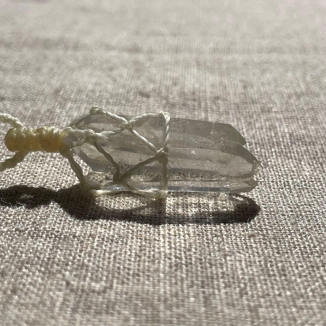 ヒマラヤ水晶 ＊ マクラメネックレス ペンダント