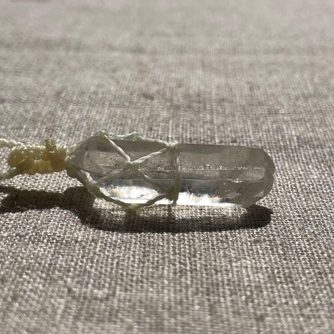 ヒマラヤ水晶 ＊ マクラメネックレス ペンダント