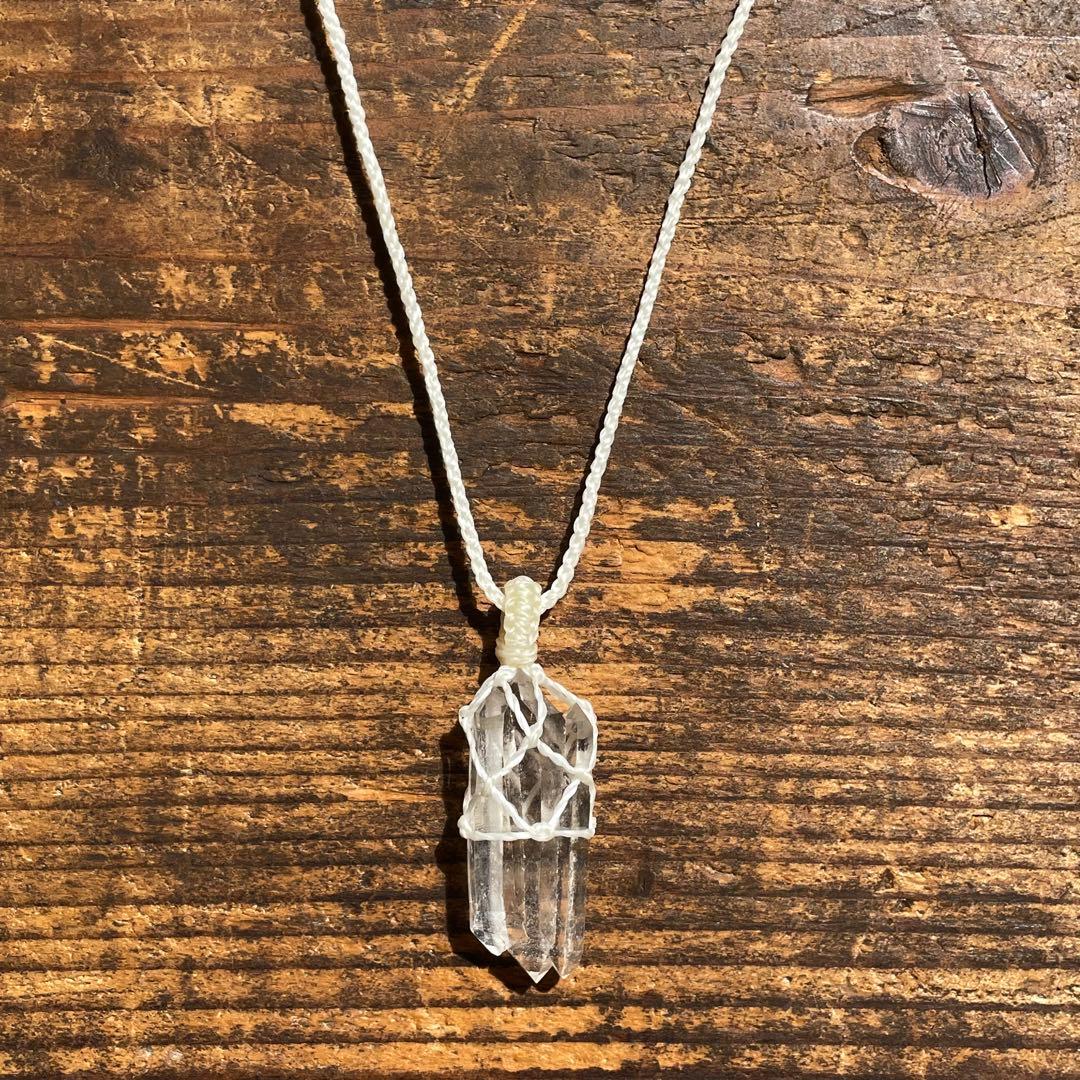 ヒマラヤ水晶 ＊ マクラメネックレス ペンダント