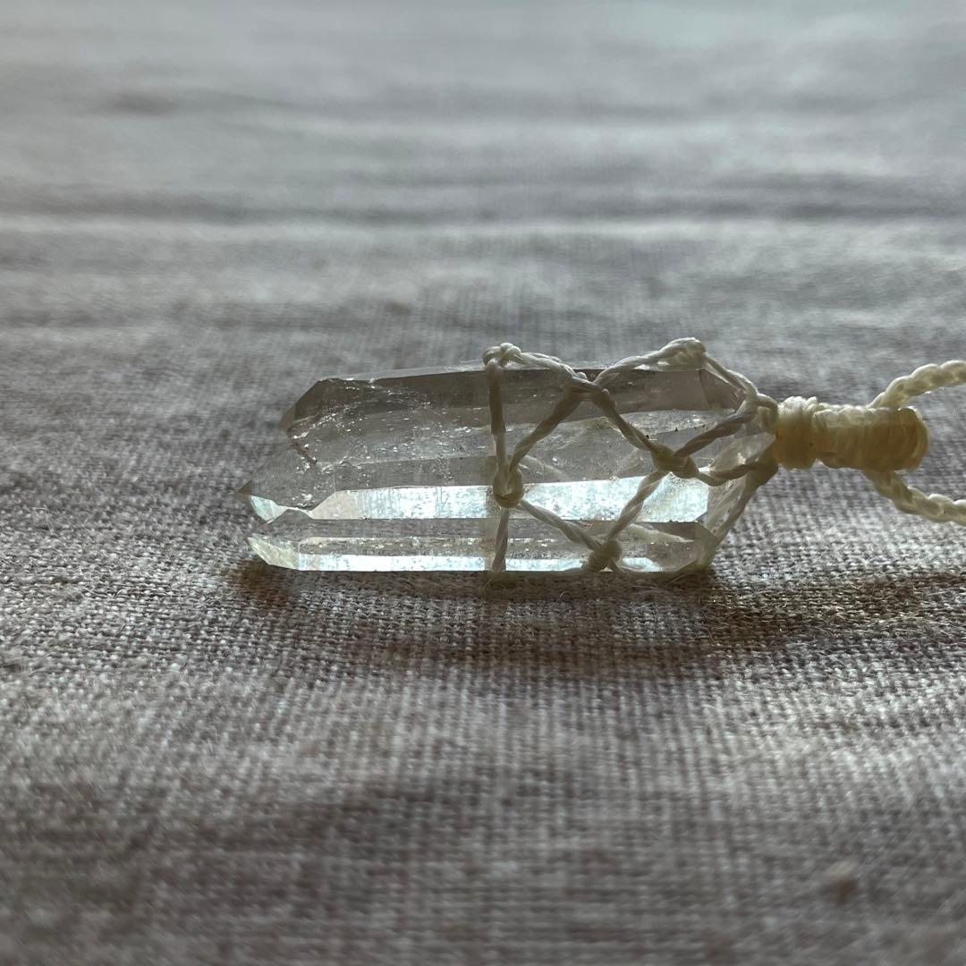 ヒマラヤ水晶 ＊ マクラメネックレス ペンダント